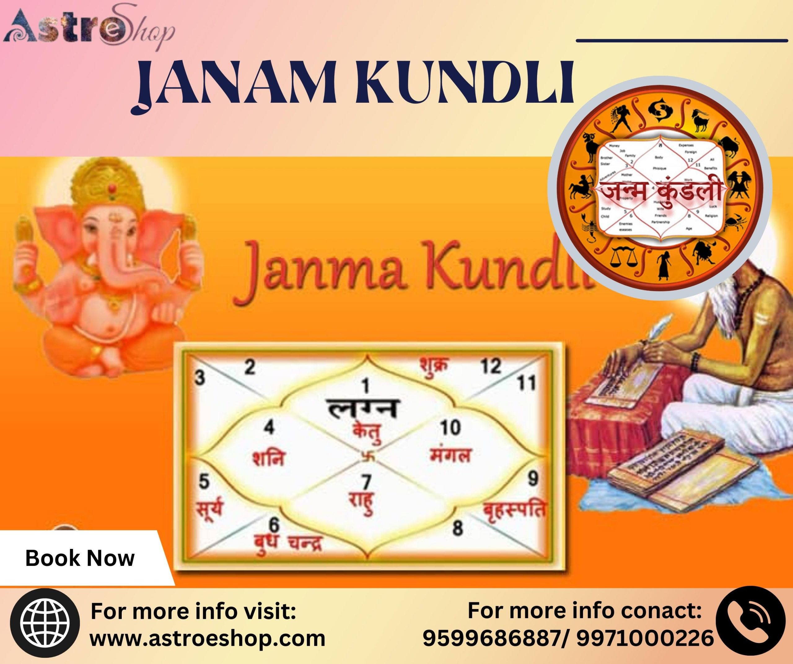Your Destiny Unveiled: Janam Kundali by Birth Details