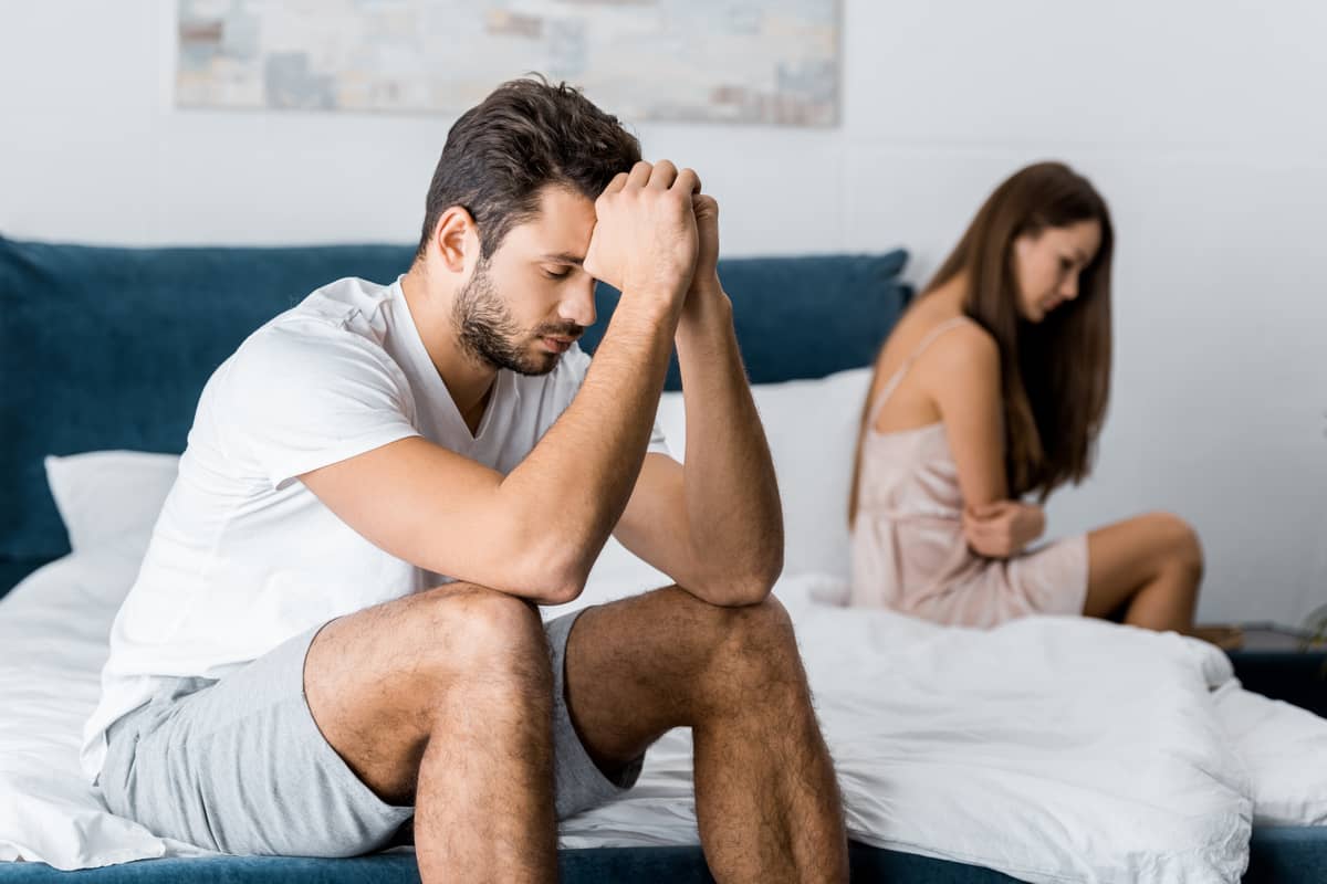 What are the most common sexual problems for men?
